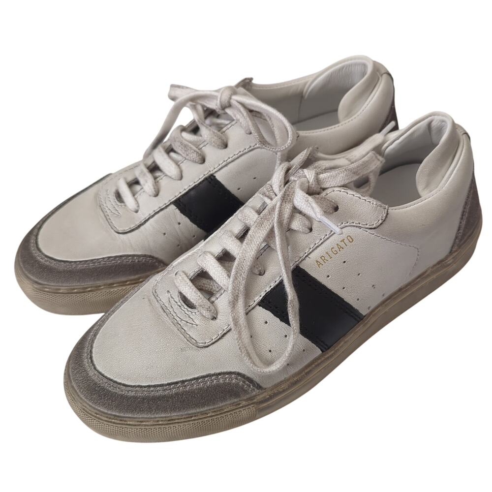 Axel Arigato‎ Leather Low Trainers US 7 39 Stripe Shoes Dunk Distressed Sneaker